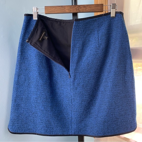 Banana Republic Royal Blue Tweed Shirttail Hem Skirt - Picture 8 of 9
